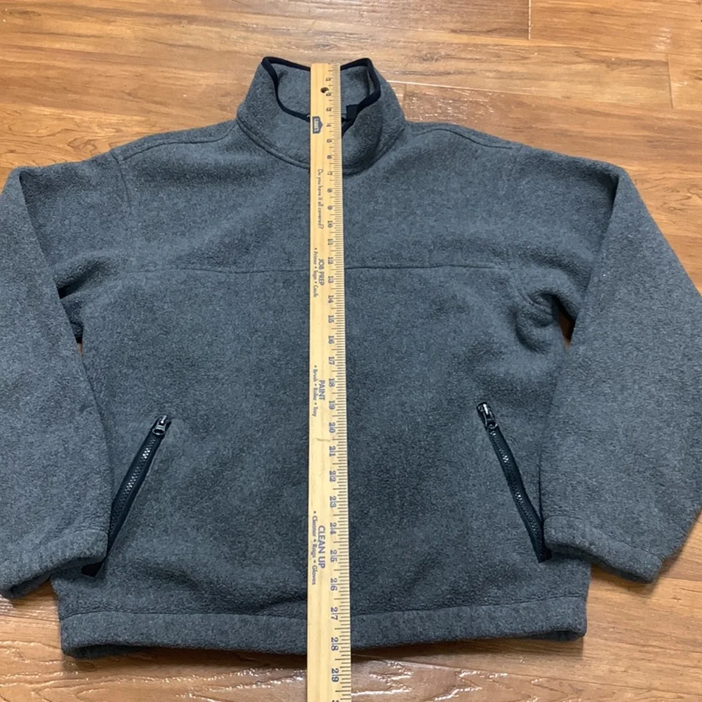 Vintage Eddie Bauer Cozy Gray Full-Zip Fleece Jacket